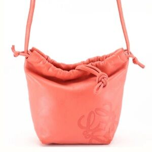 Loewe Drawstring crossbody on Salmon Pink Lambskin leather. excellent condition